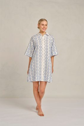 Alessandra Aurienne Dress Posy Bluebell 2