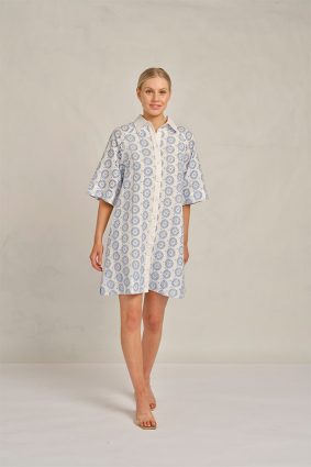 Alessandra Aurienne Dress Posy Bluebell 2