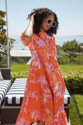 Alessandra Martina Dress Ngarden Tangelo