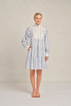 Alessandra Stella Dress Posy Bluebell