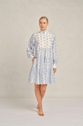 Alessandra Stella Dress Posy Bluebell