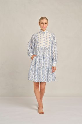 Alessandra Stella Dress Posy Bluebell