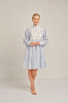 Alessandra Stella Dress Posy Bluebell