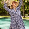 Lola Rio Mini Dress Malta Navy