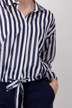 Monari Blouse Striped Navy
