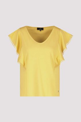 Monari Shirt Flounces Dry Lemon