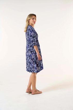 Oneseason Jazz Dress Beco Viscose Navy