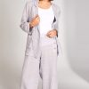 Peruzzi Linen Jacket Drawstring Silver