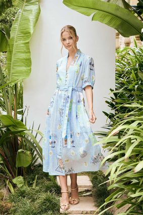 The Dreamer Label Tilda Olive Ankle Dress