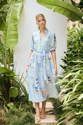 The Dreamer Label Tilda Olive Ankle Dress