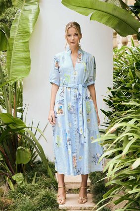 The Dreamer Label Tilda Olive Ankle Dress