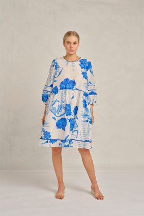 Alessandra Holly Dress Blue Quartz