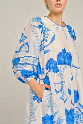 Alessandra Holly Dress Blue Quartz