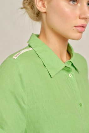 Alessandra Maxine Lace Dress Apple