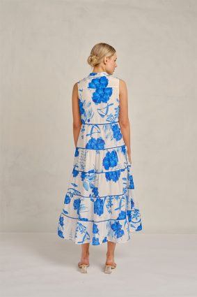 Alessandra Sleeveless Marlow Dress Blue Quartz