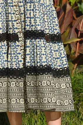 Cooper Face Your Tiers Dress Natural Blue