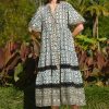 Cooper Face Your Tiers Dress Natural Blue