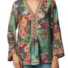 Johnny Was Botina Blouse Clarkwood Teal