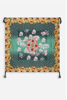Johnny Was Silk Scarf Paza
