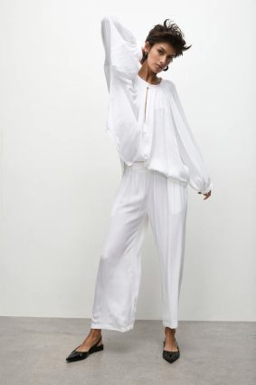 Mela Purdie Pace Pant White