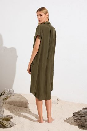 Mela Purdie SS Zip Front Dress Zulu