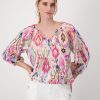 Monari Blouse Ikat Allover Pink Ptd