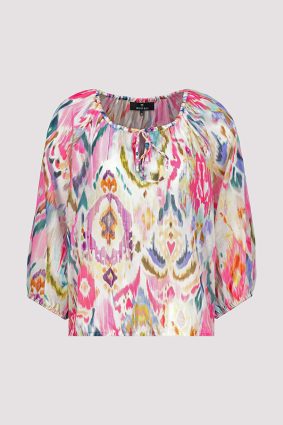 Monari Blouse Ikat Allover Pink Ptd