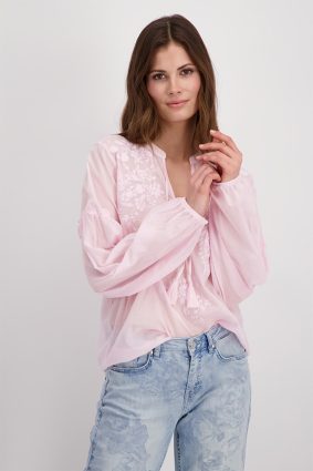 Monari Blouse Print Toned Flamingo