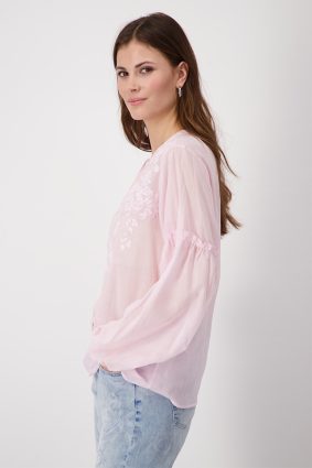 Monari Blouse Print Toned Flamingo