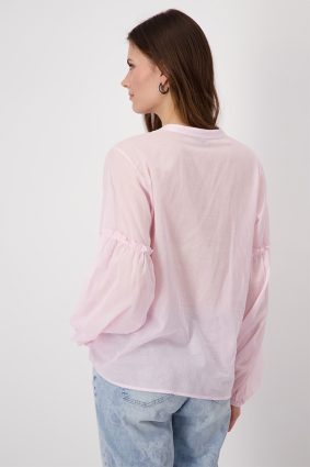 Monari Blouse Print Toned Flamingo
