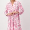 Monari Dress Midi Big Flower Pink Ptd
