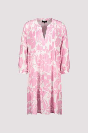 Monari Dress Midi Big Flower Pink Ptd