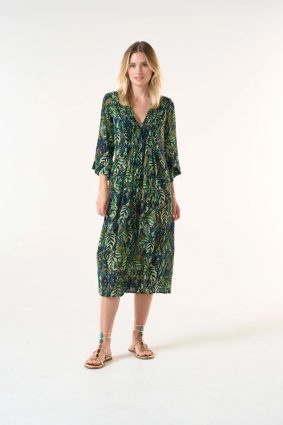 Oneseason Mia Congo Dress Viscose Green