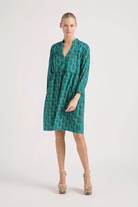 Lola Leighton Midi Dress Seal Emerald