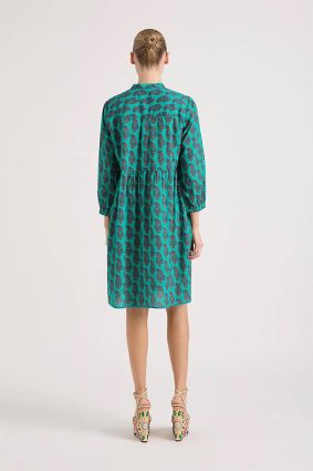 Lola Leighton Midi Dress Seal Emerald