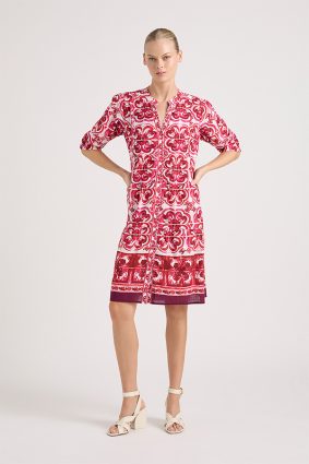 Lola Marilyn Button Dress Marg Ruby