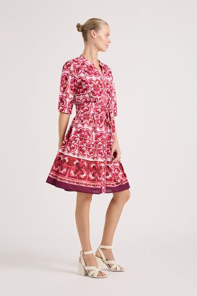 Lola Marilyn Button Dress Marg Ruby