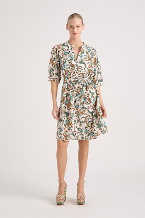 Lola Marilyn Button Dress Paisley Pop