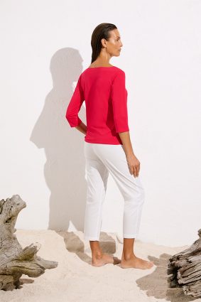 Mela Purdie Relaxed Boat Neck Strawberry