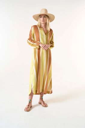 Oneseason Bazaar Moroccan Stripe Citrine-Cotton