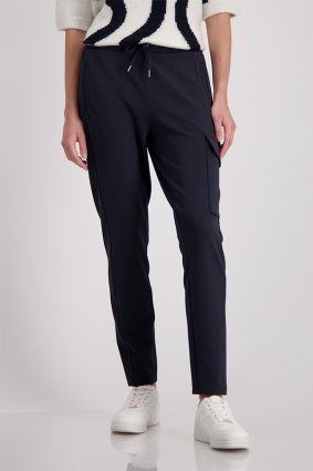 Monari Drawstring Trousers Dark Denim