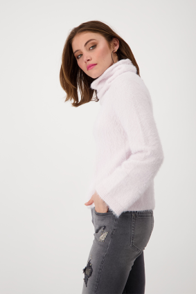 Monari Polo Neck Pullover Rosy