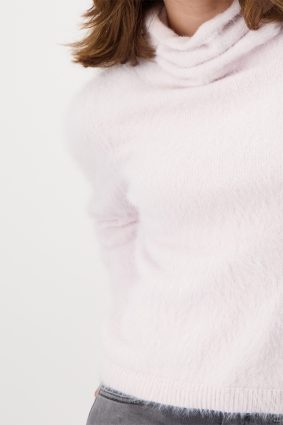 Monari Polo Neck Pullover Rosy
