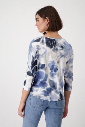 Monari Round Neck T-Shirt Mnlgt Blupt