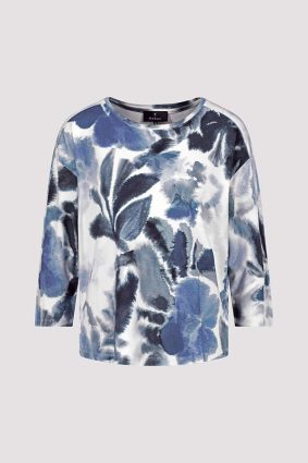 Monari Round Neck T-Shirt Mnlgt Blupt