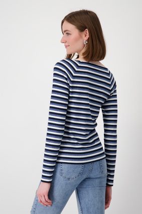 Monari Round Neck T-Shirt Mnlgt Blust