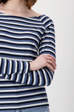 Monari Round Neck T-Shirt Mnlgt Blust