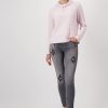 Monari Stand-Up Collar Pullover Rosy