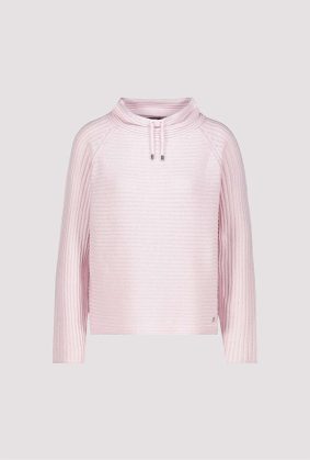 Monari Stand-Up Collar Pullover Rosy