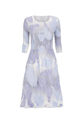 Alquema 3_4 Sleeve Smash Pocket Dress Lyric Blues